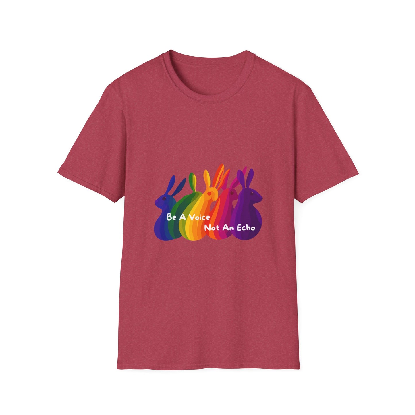 Rainbow Voice Not Echo Activism T-Shirt | Pride Resistance Tee