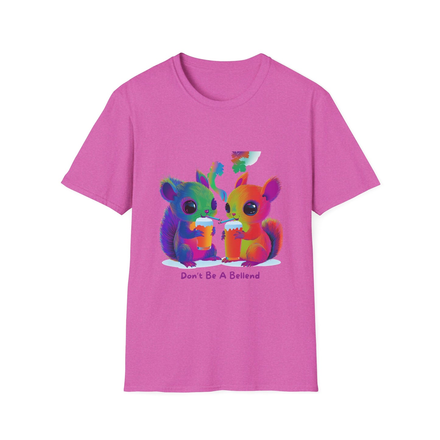 Rainbow Squirrels Don't Be A Bellend T-Shirt | Kawaii Activism