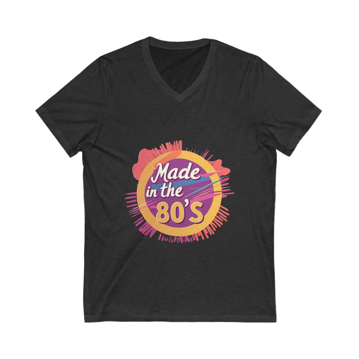 Made in the 80's Retro V-Neck T-Shirt | Vintage Birthday Gift Unisex Tee