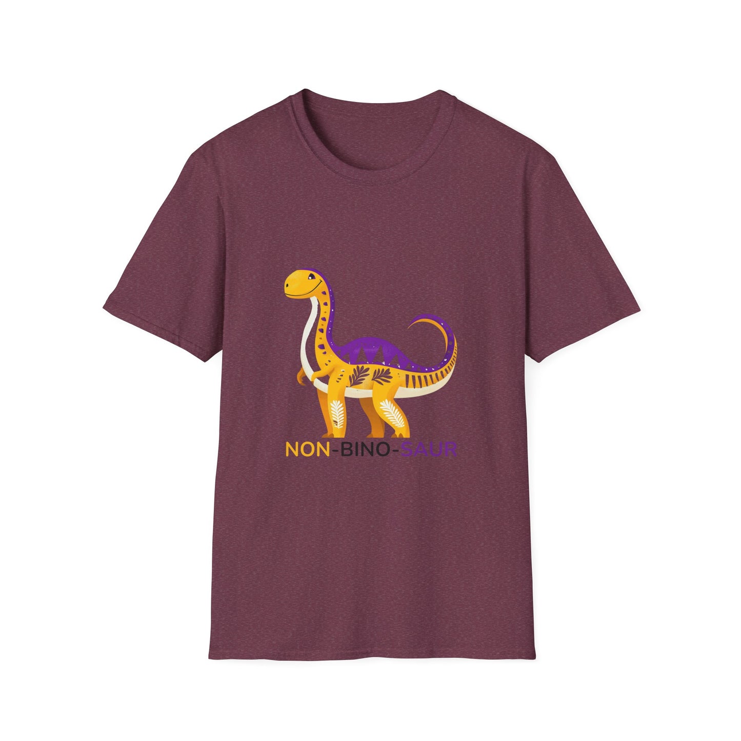 Non-Bino-Saur Cute Dinosaur Pride T-Shirt | LGBTQ+ Nonbinary Unisex Tee