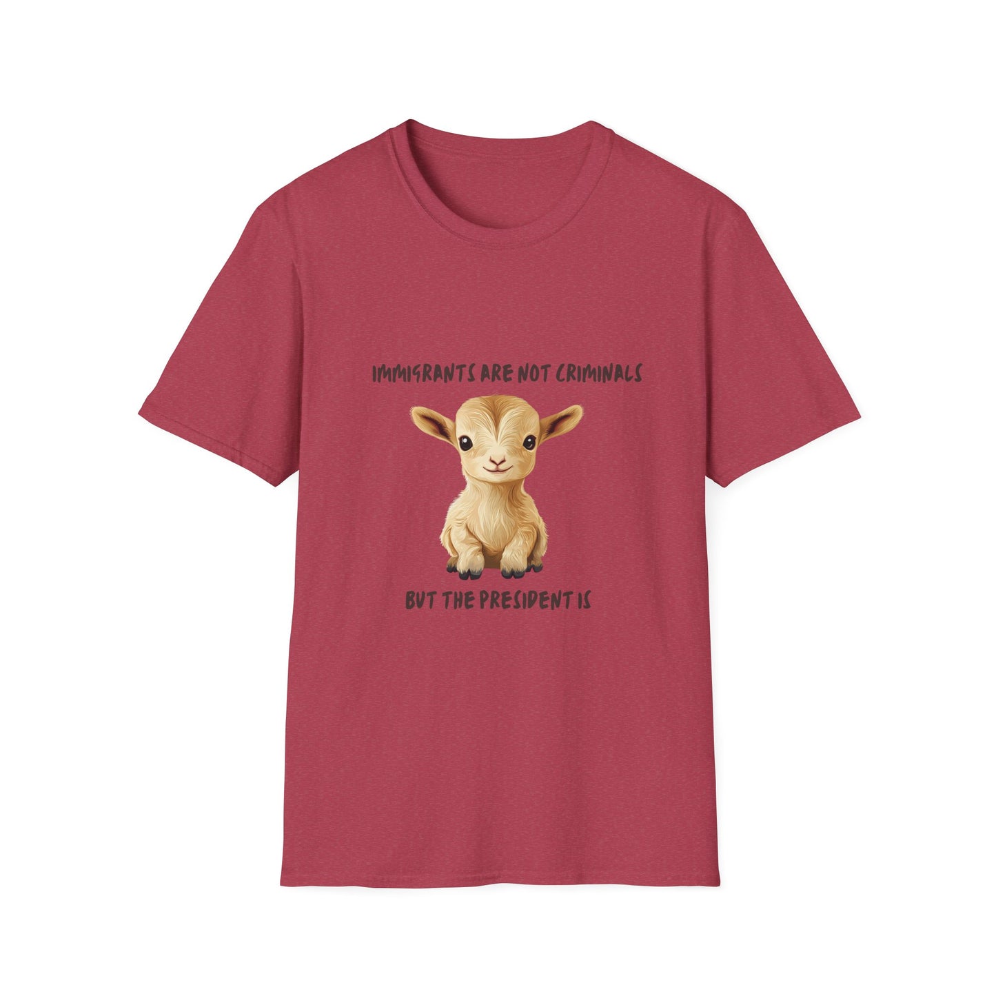 Cute Baby Goat Activist T-Shirt | Immigration Rights Unisex Tee | Kawaii Political Statement