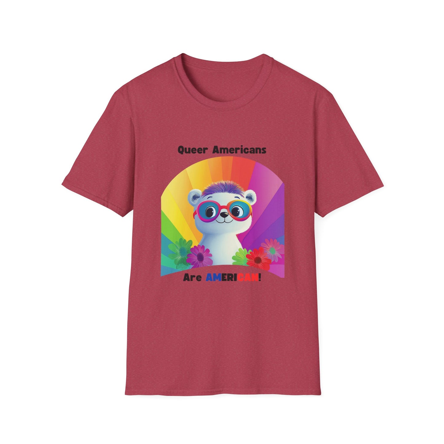 Kawaii Pride Panda Rainbow T-Shirt | LGBTQ+ Cute Animal Rights Tee