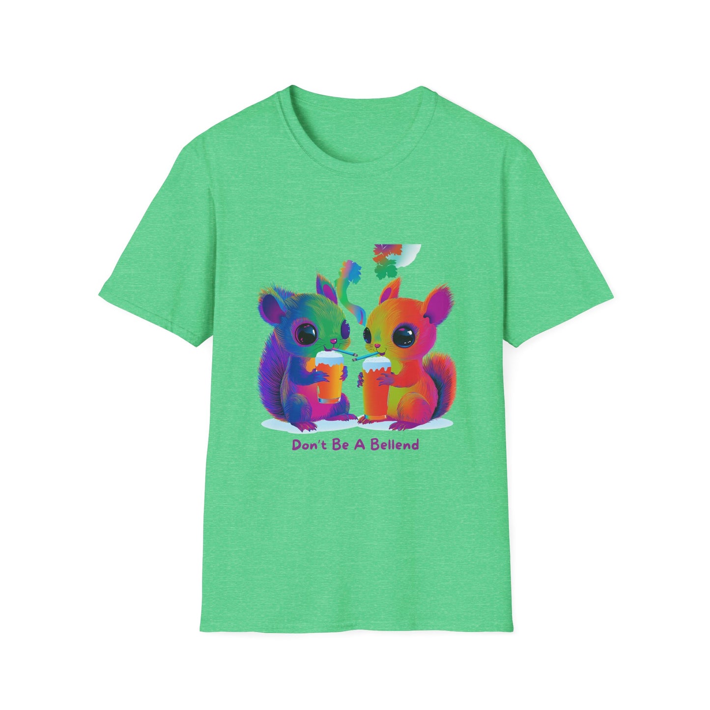 Rainbow Squirrels Don't Be A Bellend T-Shirt | Kawaii Activism