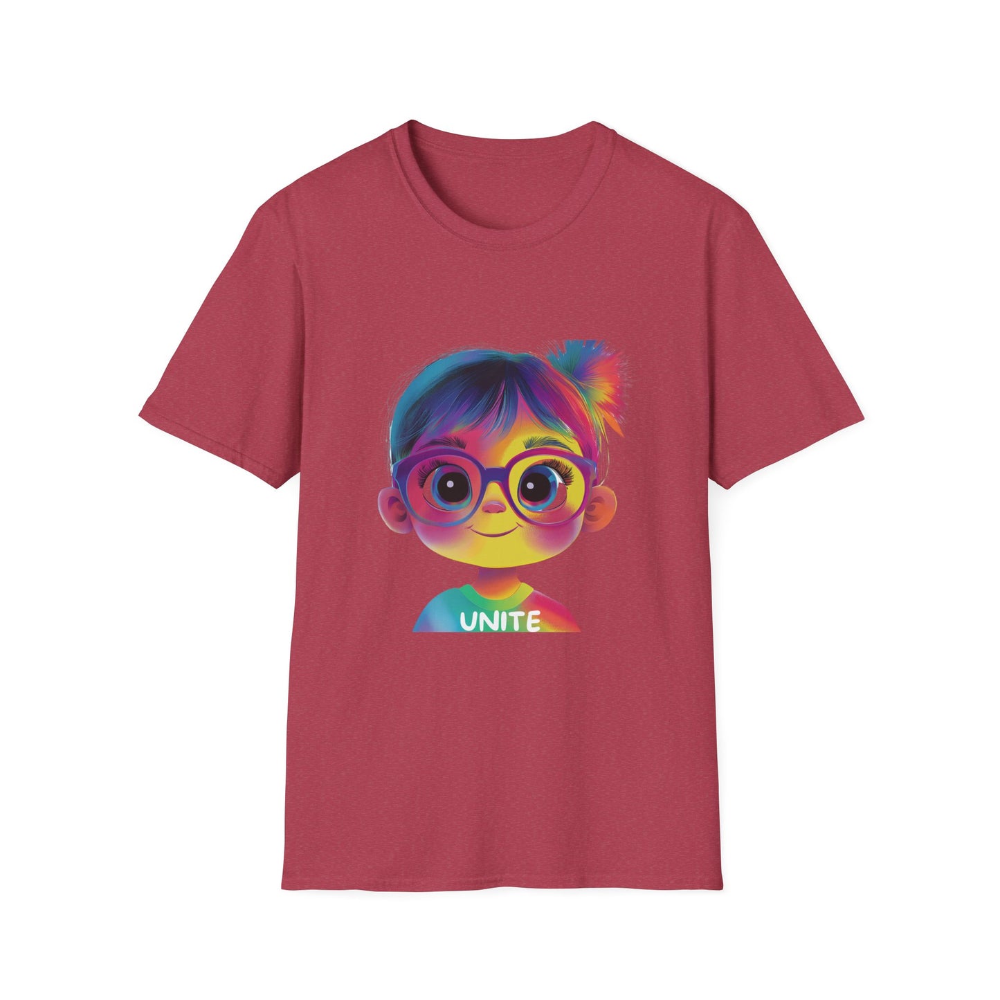 Rainbow Unity Kawaii T-Shirt | LGBTQ+ Pride Tee | Inclusive Activist Wear
