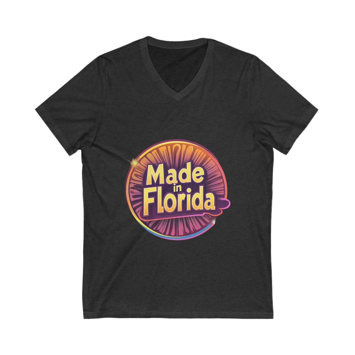 Made in Florida Retro V-Neck T-Shirt | Vintage State Pride Unisex Tee