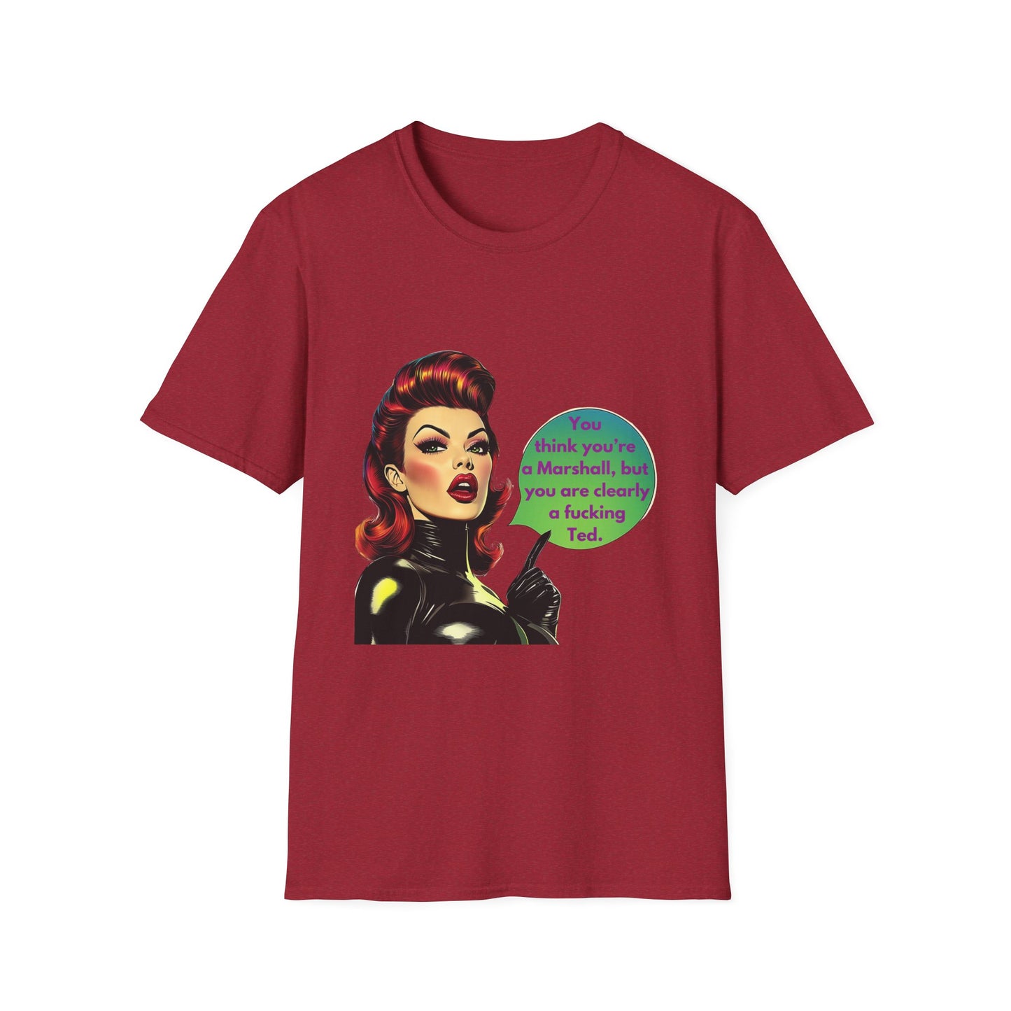 Retro Pin-Up TV Quote T-Shirt | Pink Unisex Tee