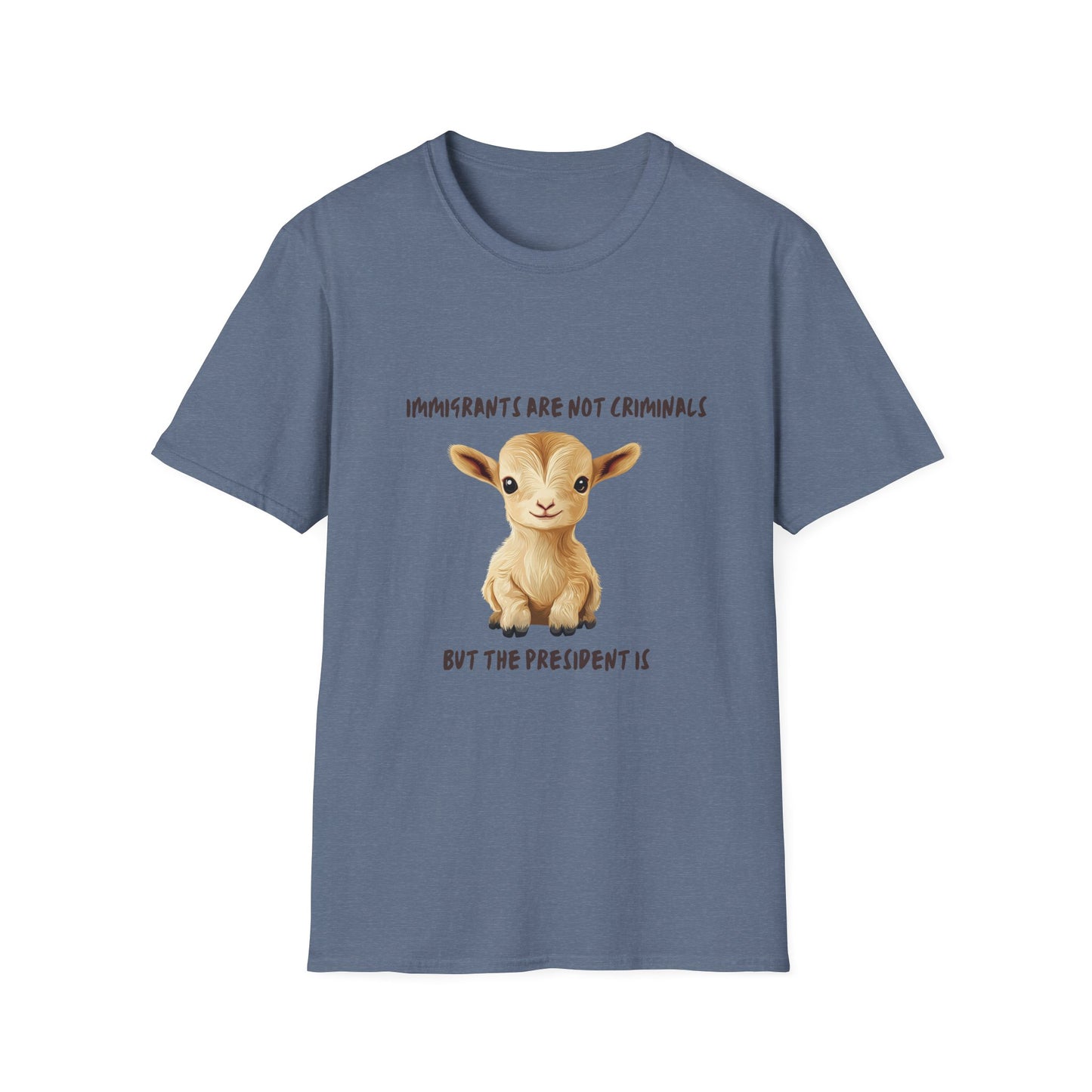 Cute Baby Goat Immigration Rights T-Shirt | Kawaii Activist Unisex Tee
