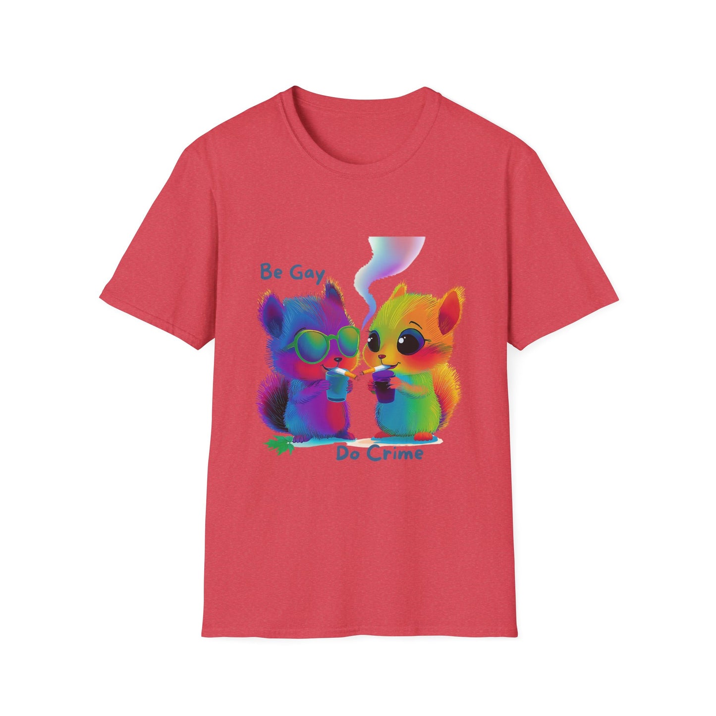 Be Gay Do Crime Kawaii T-Shirt | LGBTQ+ Pride Unisex Tee