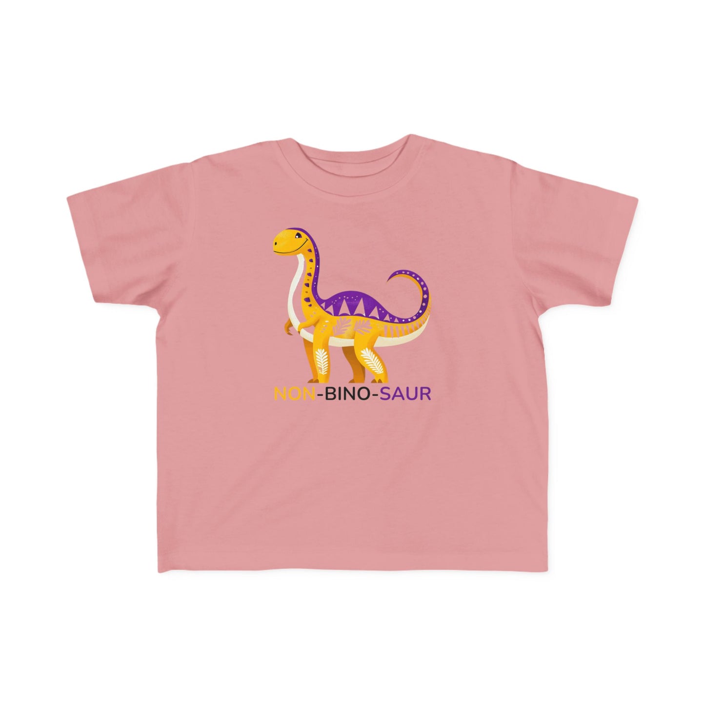 Non-Binary Dinosaur Kids T-Shirt | Cute LGBTQ+ Toddler Tee | Inclusive Dino Design