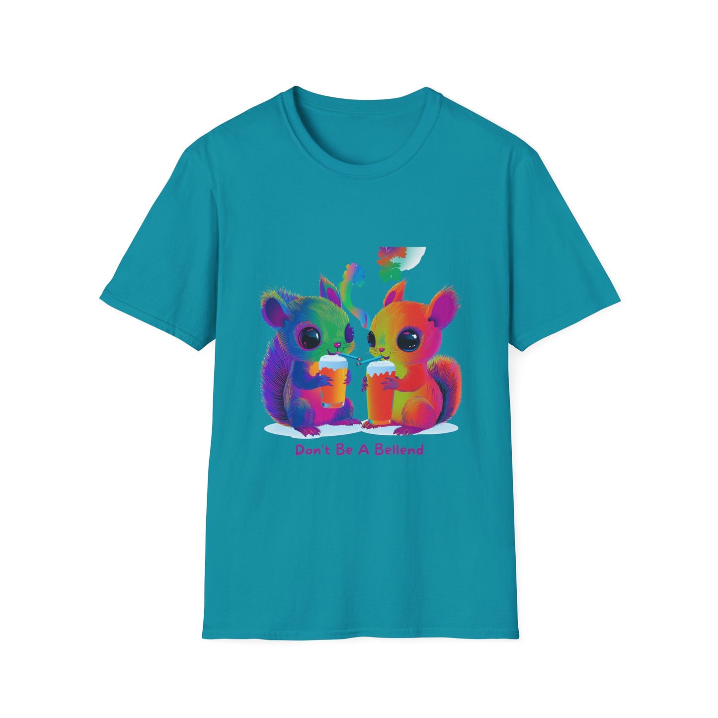 Rainbow Squirrels Don't Be A Bellend T-Shirt | Kawaii Activism