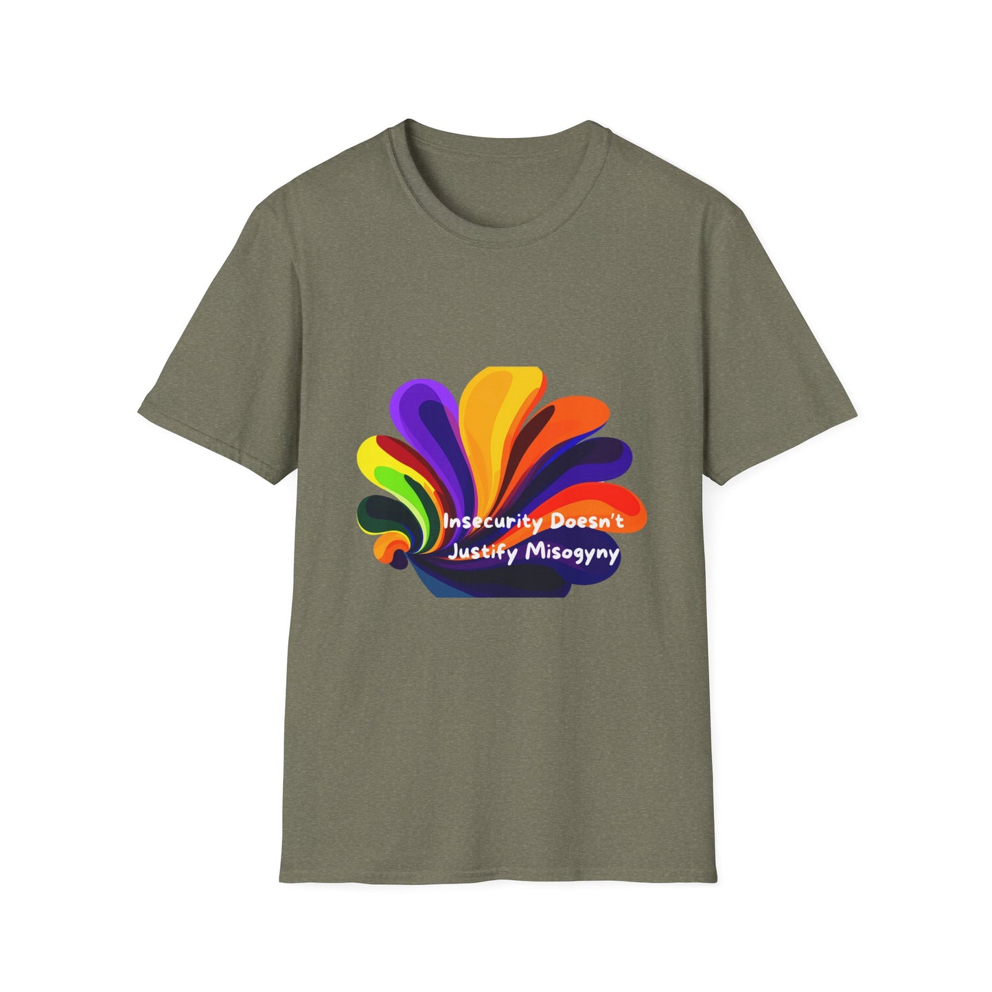 Insecurity Doesn't Justify Misogyny Rainbow Pride T-Shirt