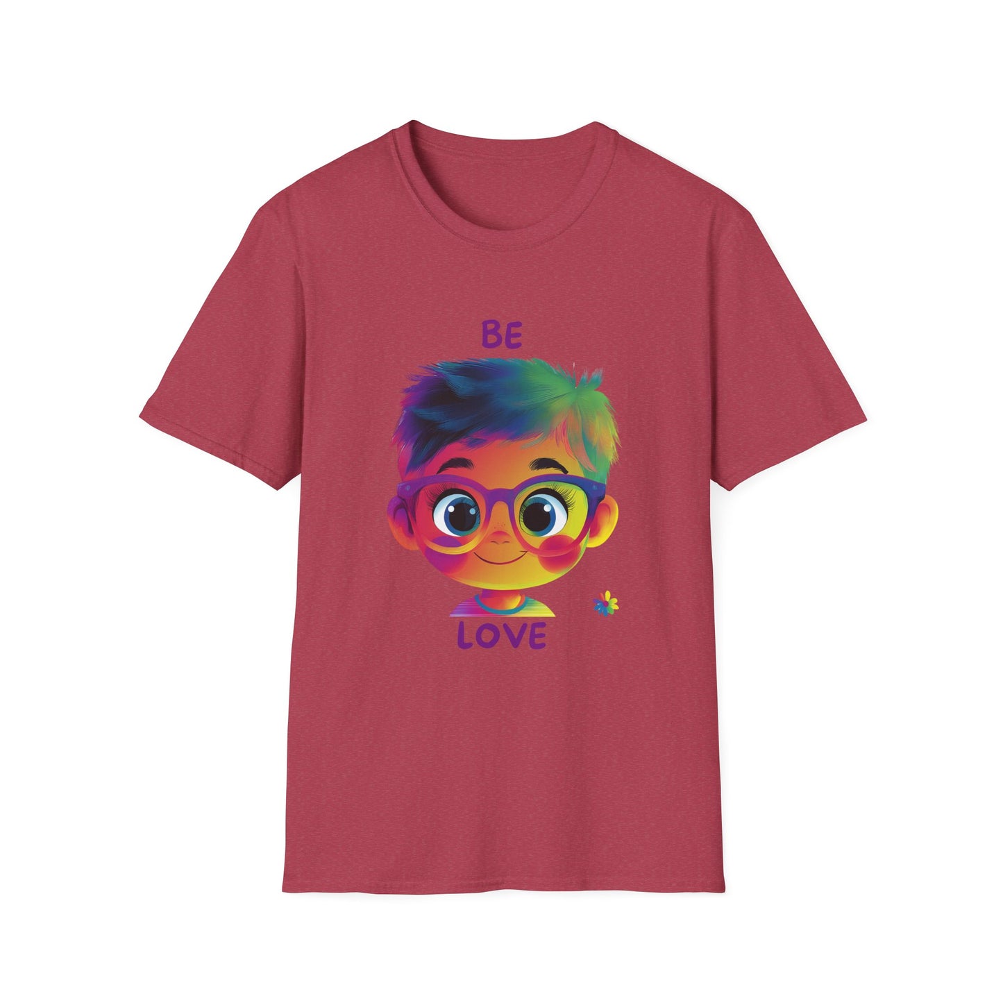 Be Love Rainbow Hair Character T-Shirt | Cute Pride Tee