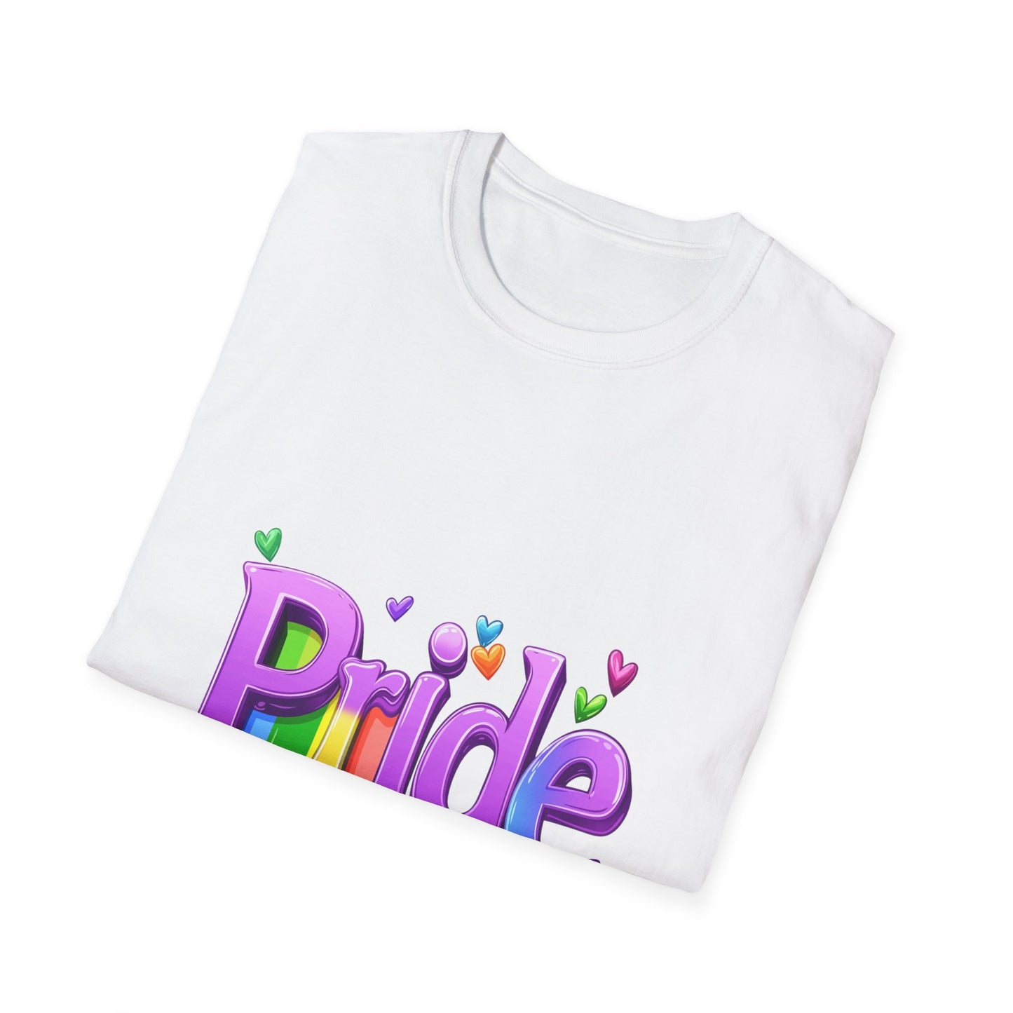 Rainbow Pride 3D Typography T-Shirt | LGBTQ+ Unisex Tee