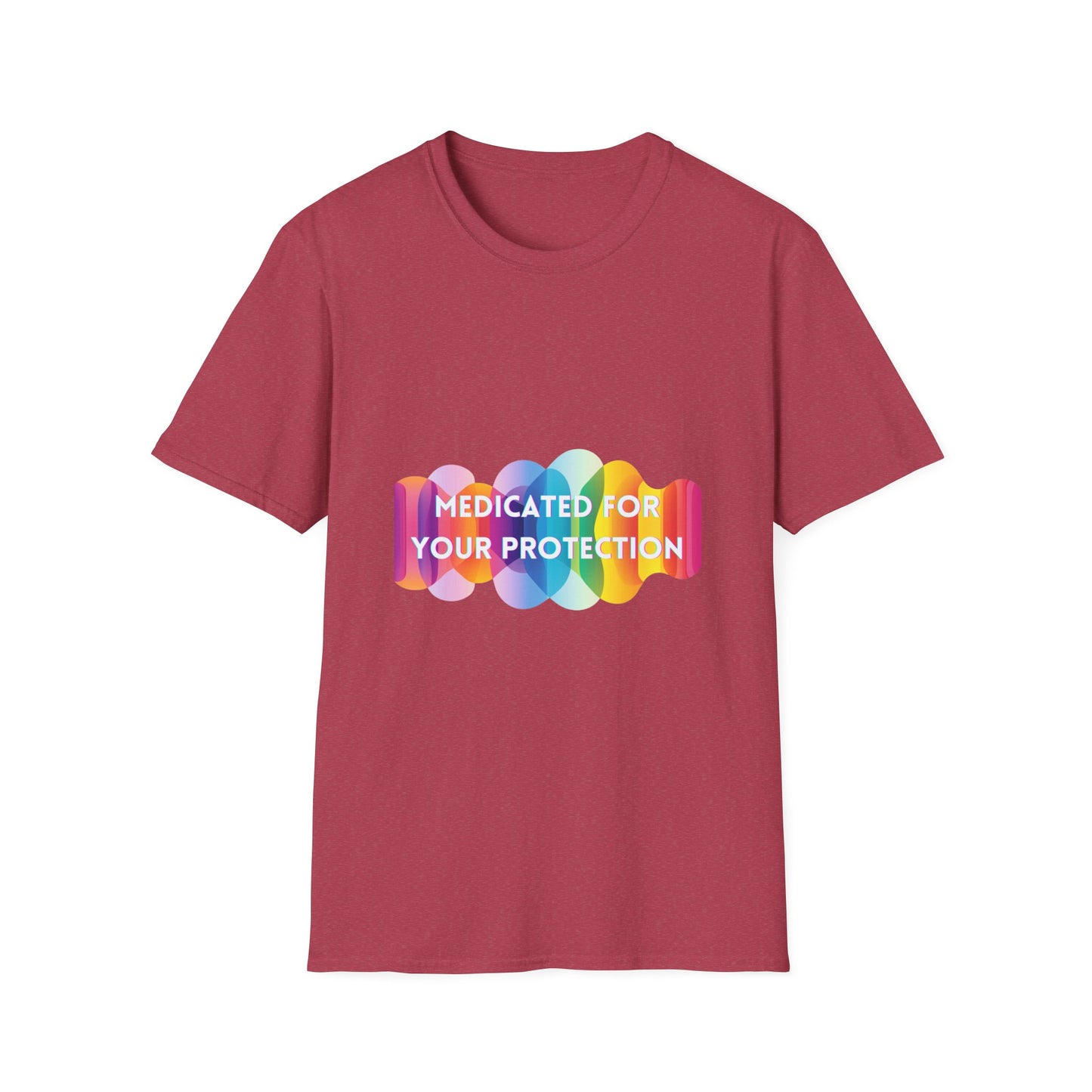 Medicated For Your Protection Pastel Pill T-Shirt | Mental Health Awareness Tee