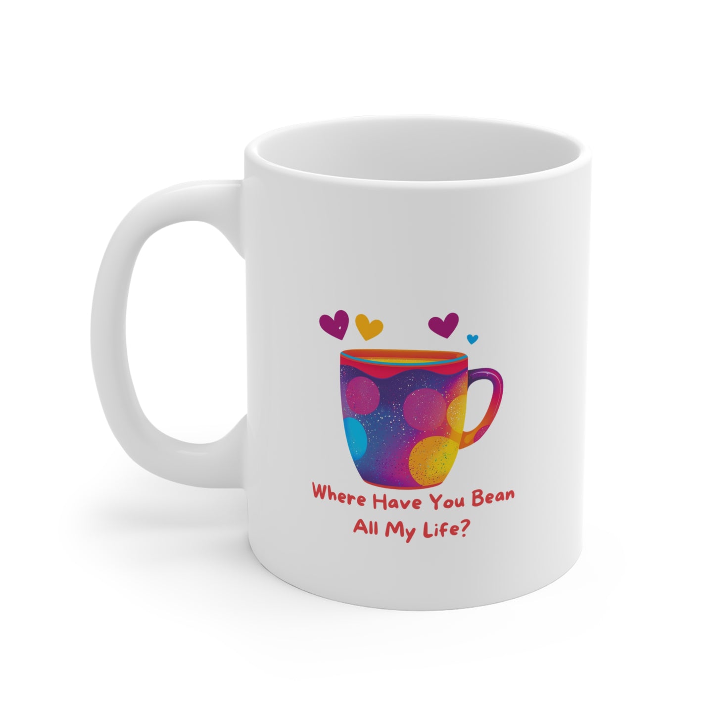 Rainbow Coffee Cup Pride Mug | LGBTQ+ Gift | Love Quote Ceramic Mug