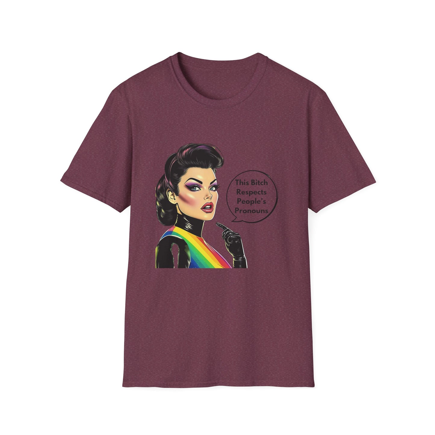 Pronouns Respect T-Shirt | LGBTQ+ Pride Statement Tee