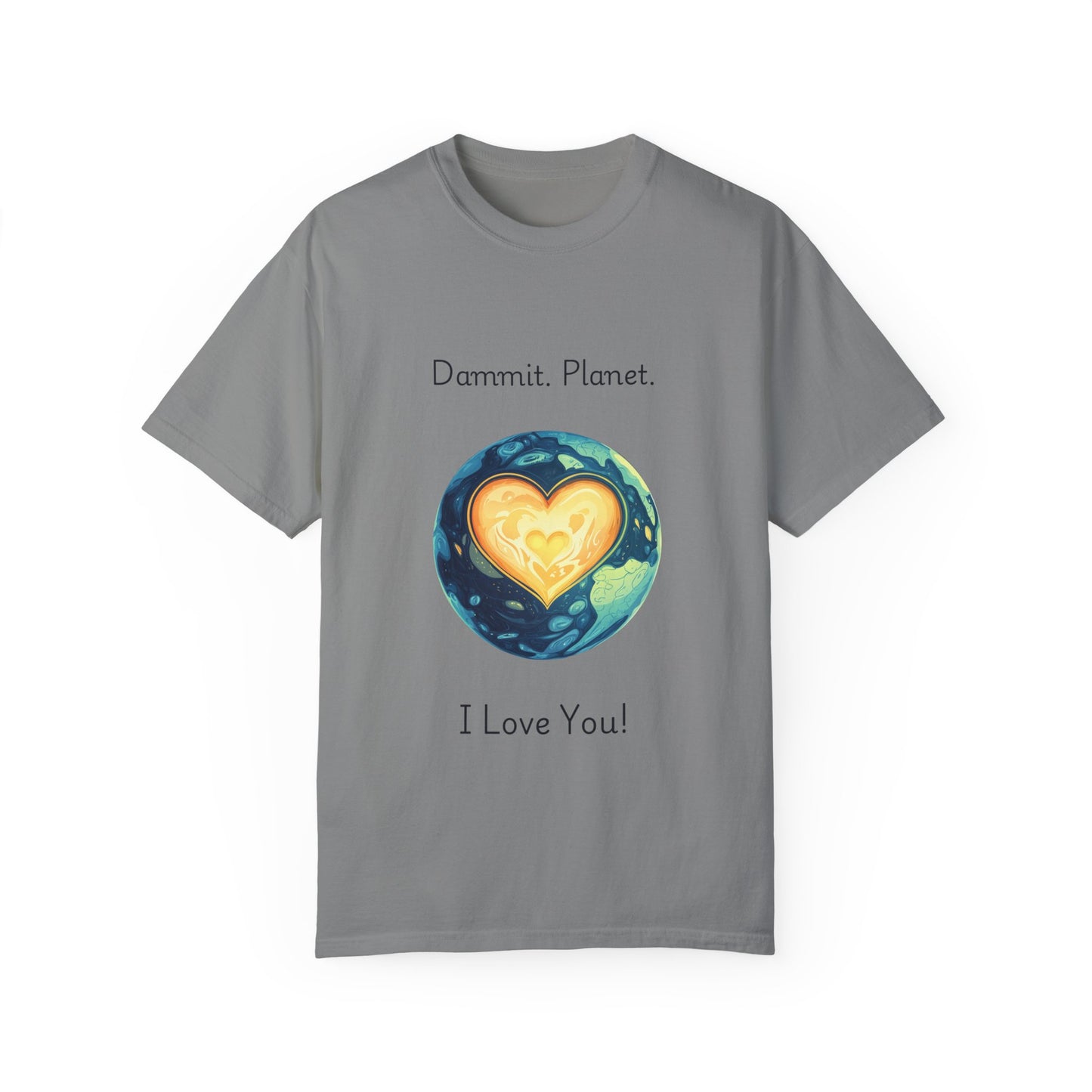 Earth Heart Environmental T-Shirt | Planet Love Statement Tee | Eco Activist Gift