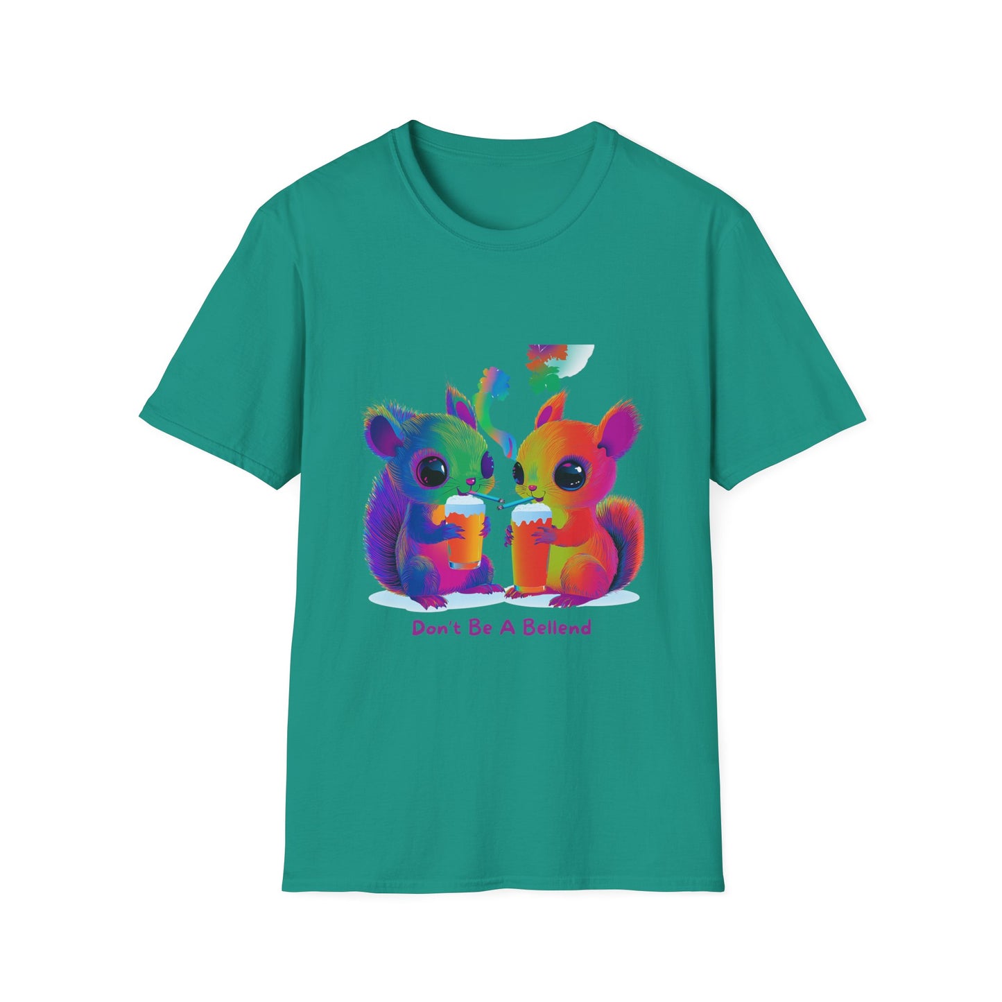 Rainbow Squirrels Don't Be A Bellend T-Shirt | Kawaii Activism