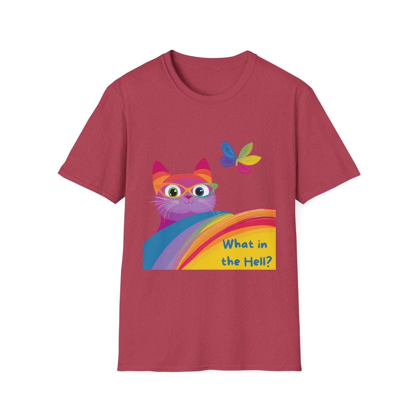 Kawaii Rainbow Cat T-Shirt | LGBTQ+ Pride Activist Kitty Tee | Cute Protest Fashion