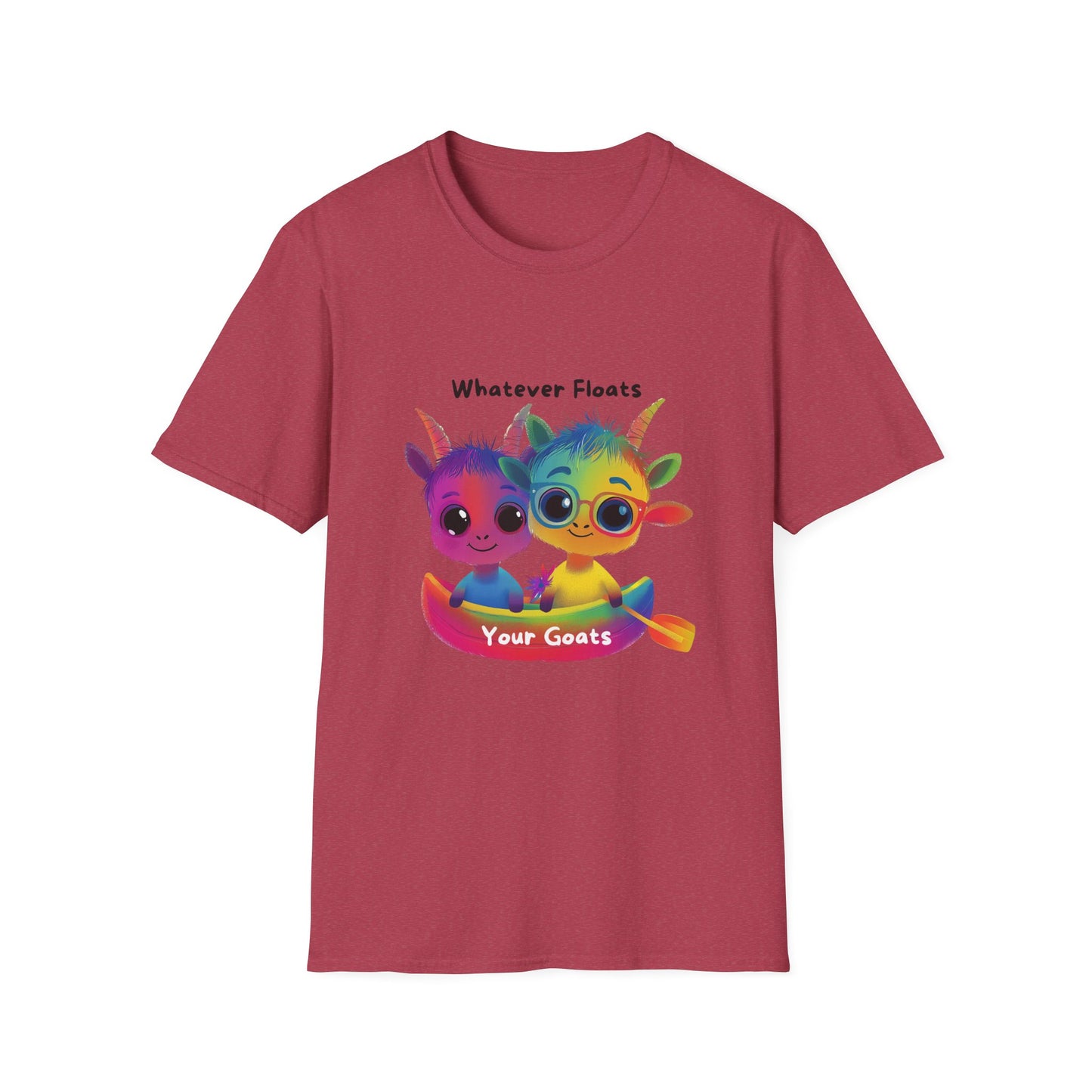 Whatever Floats Your Goats Rainbow Pride T-Shirt | Kawaii LGBTQ Tee