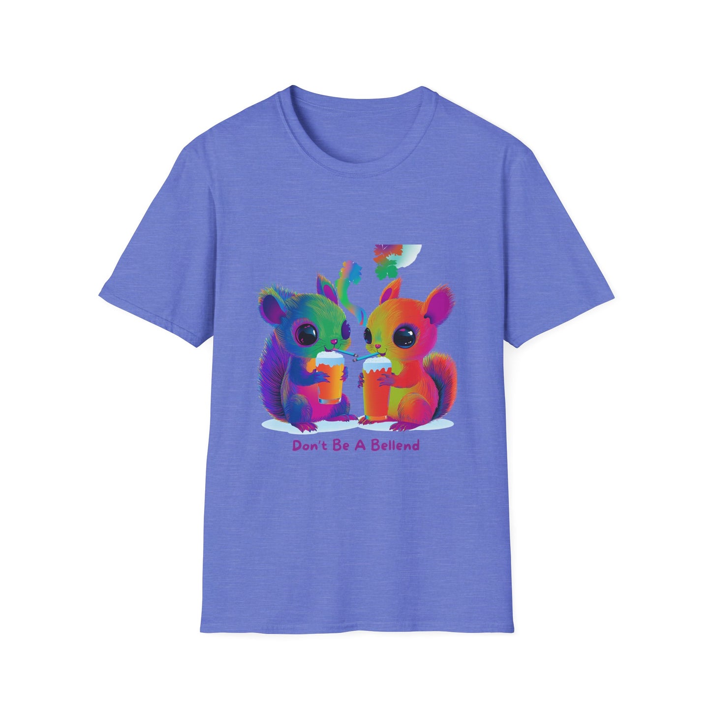 Rainbow Squirrels Don't Be A Bellend T-Shirt | Kawaii Activism