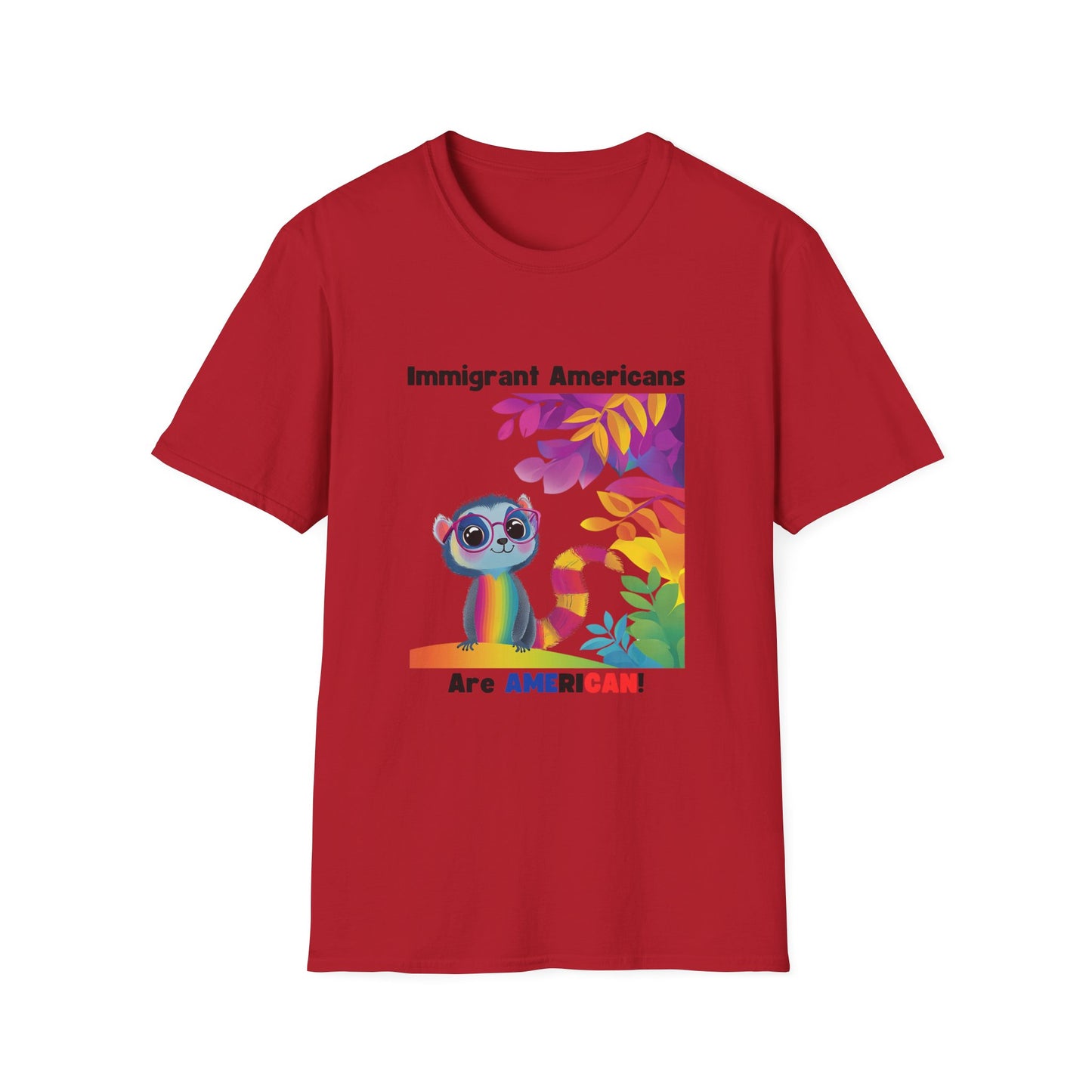 Immigrant Americans Rainbow Koala T-Shirt | Cute Activism Unisex Tee