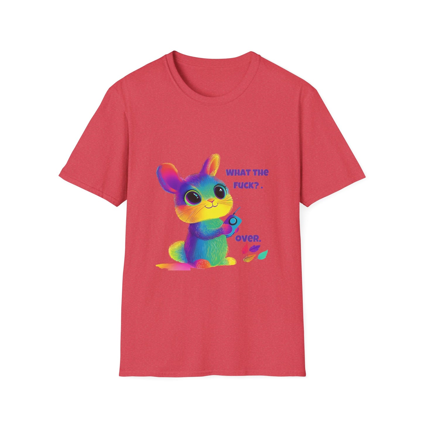 Rainbow Bunny WTF T-Shirt | Kawaii Pastel Activism Tee
