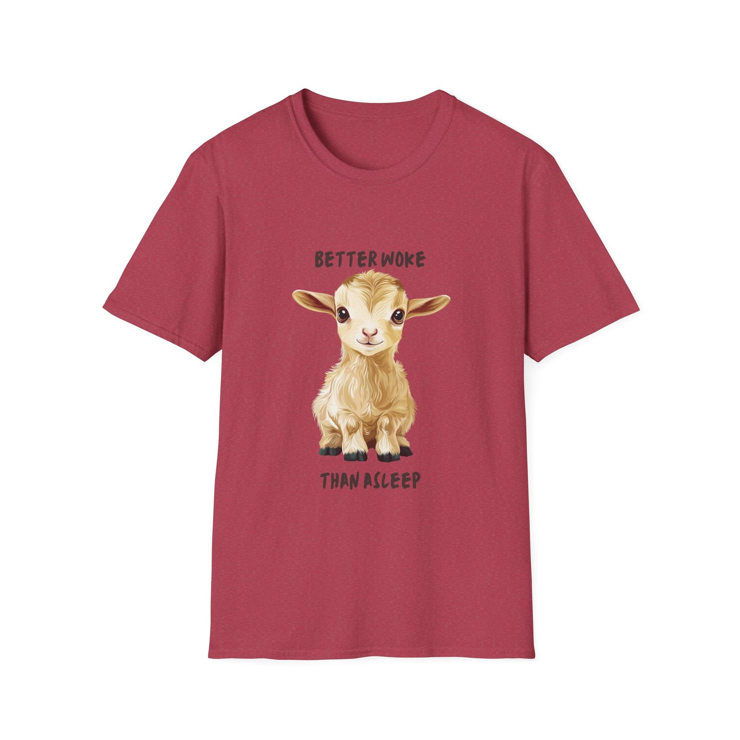 Better Woke Baby Goat T-Shirt | Cute Activist Kawaii Animal Unisex Tee