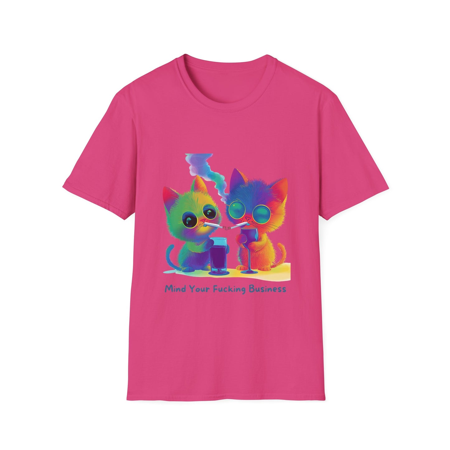 Rainbow Cats MYOB Unisex T-Shirt | Colorful Statement Tee