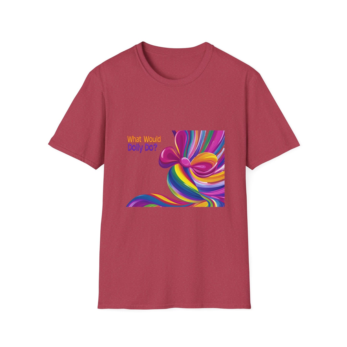 What Would Dolly Do Rainbow Flower T-Shirt | LGBTQ+ Pride Unisex Tee | Country Music Fan Gift