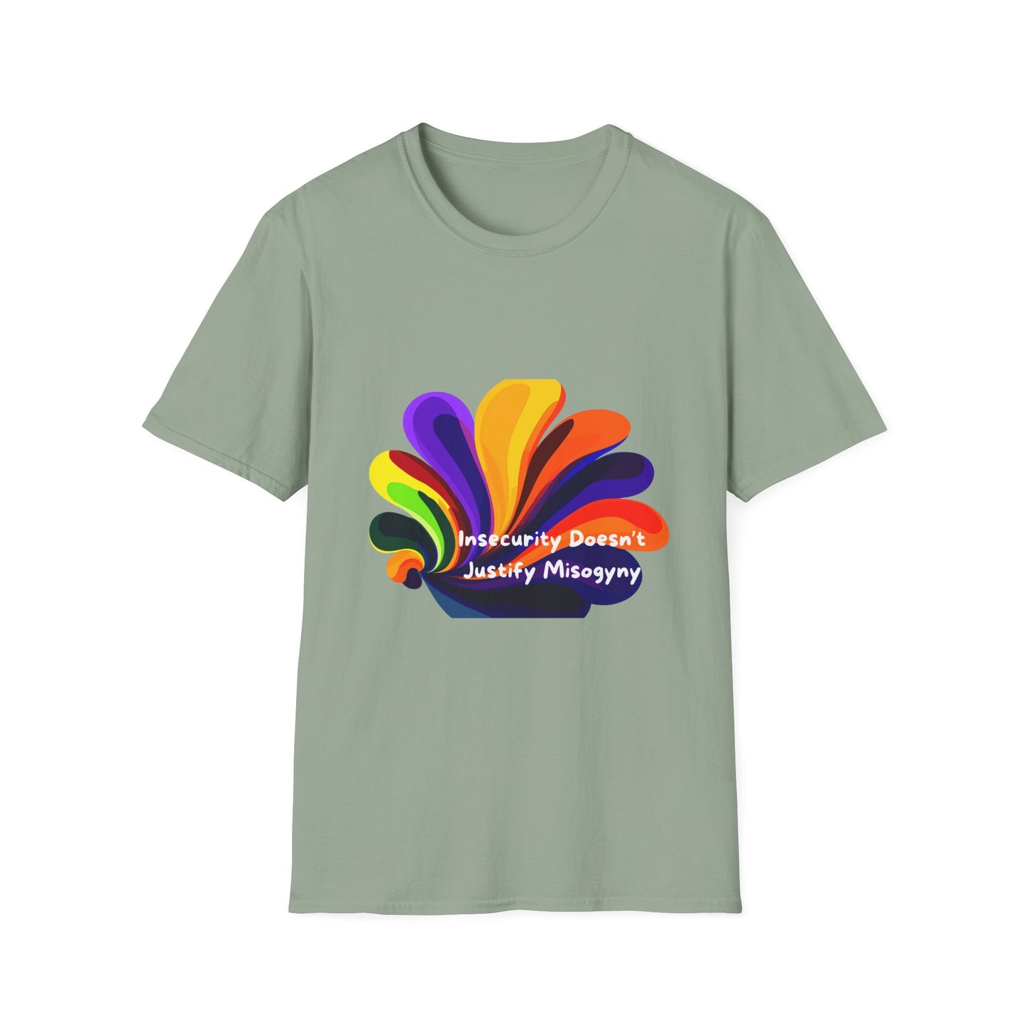 Insecurity Doesn't Justify Misogyny Rainbow Pride T-Shirt
