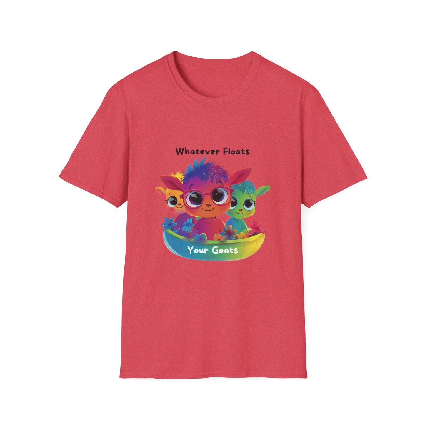 Whatever Floats Your Goats Rainbow Pride T-Shirt | Kawaii LGBTQ Tee