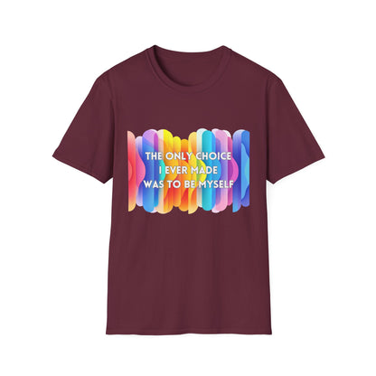 Rainbow Authenticity T-Shirt | Be Myself Pride Tee