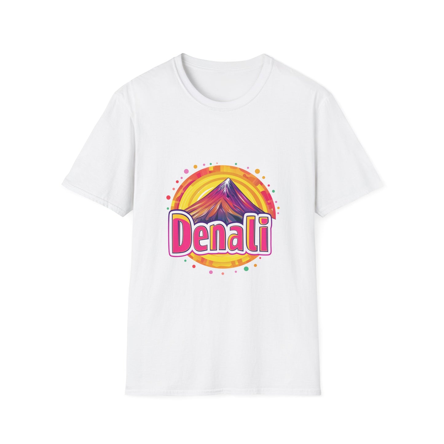 Retro Denali National Park T-Shirt | Vintage Mountain Sunset Unisex Tee