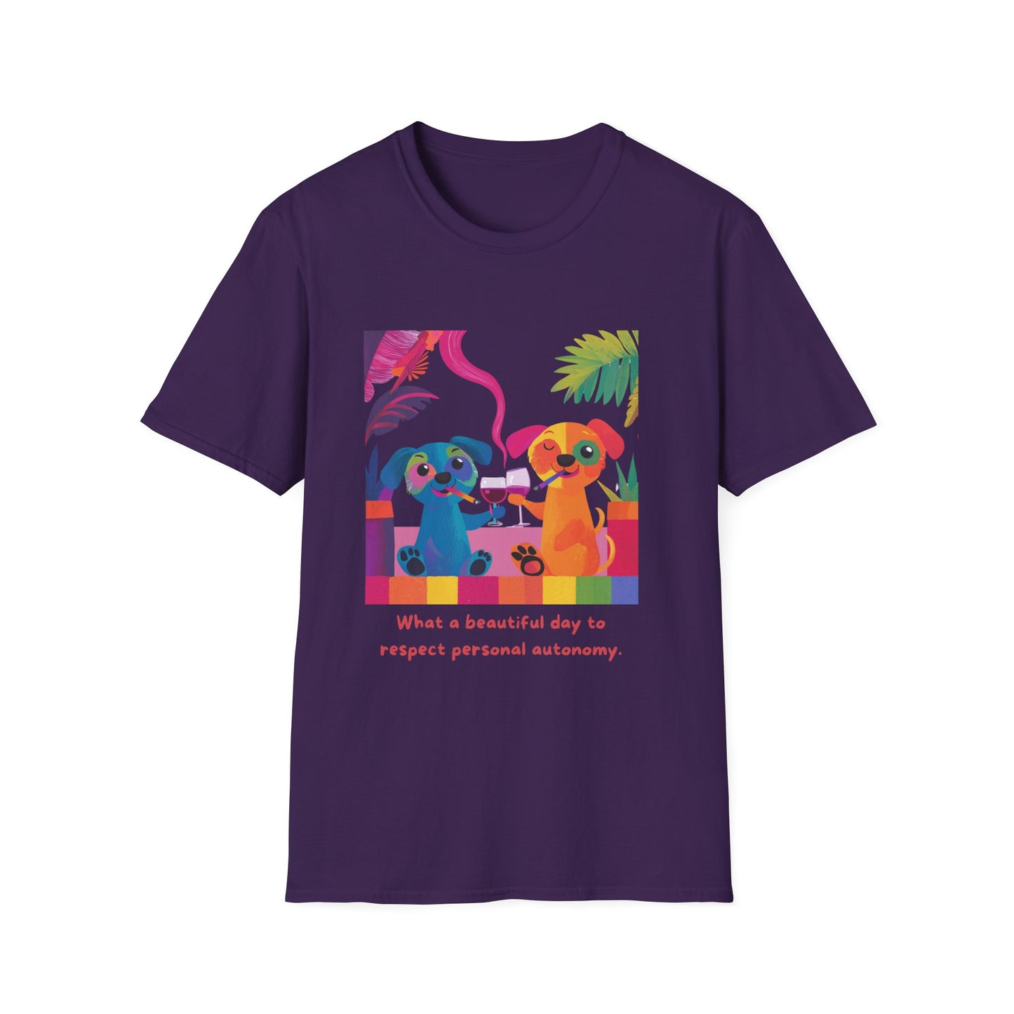 Respect Autonomy Dogs T-Shirt | Kawaii Activist Tee
