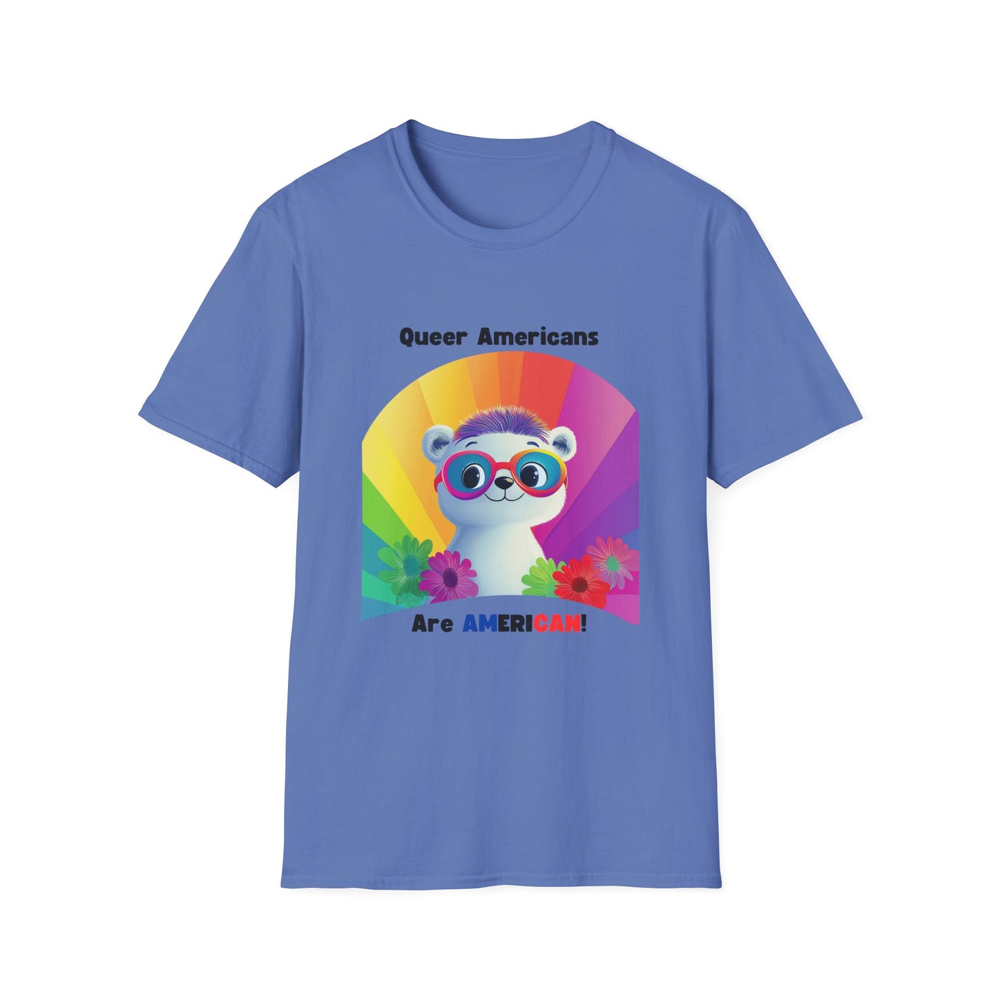 Kawaii Pride Panda Rainbow T-Shirt | LGBTQ+ Cute Animal Rights Tee