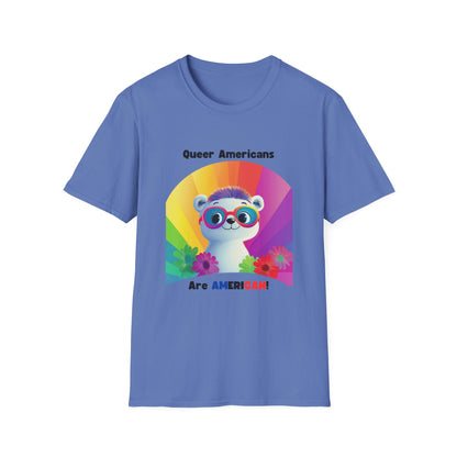 Kawaii Pride Panda Rainbow T-Shirt | LGBTQ+ Cute Animal Rights Tee