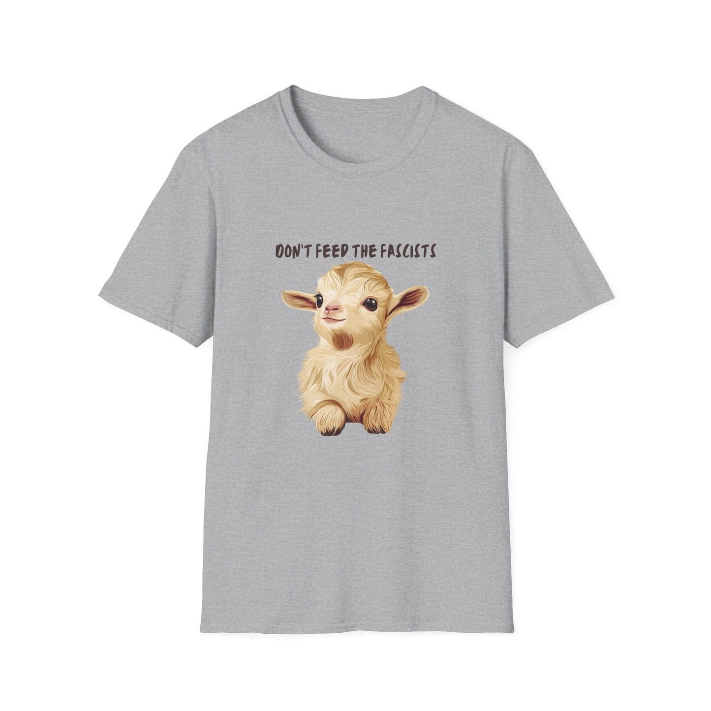Cute Baby Goat Anti-Fascist T-Shirt | Kawaii Activism Unisex Tee