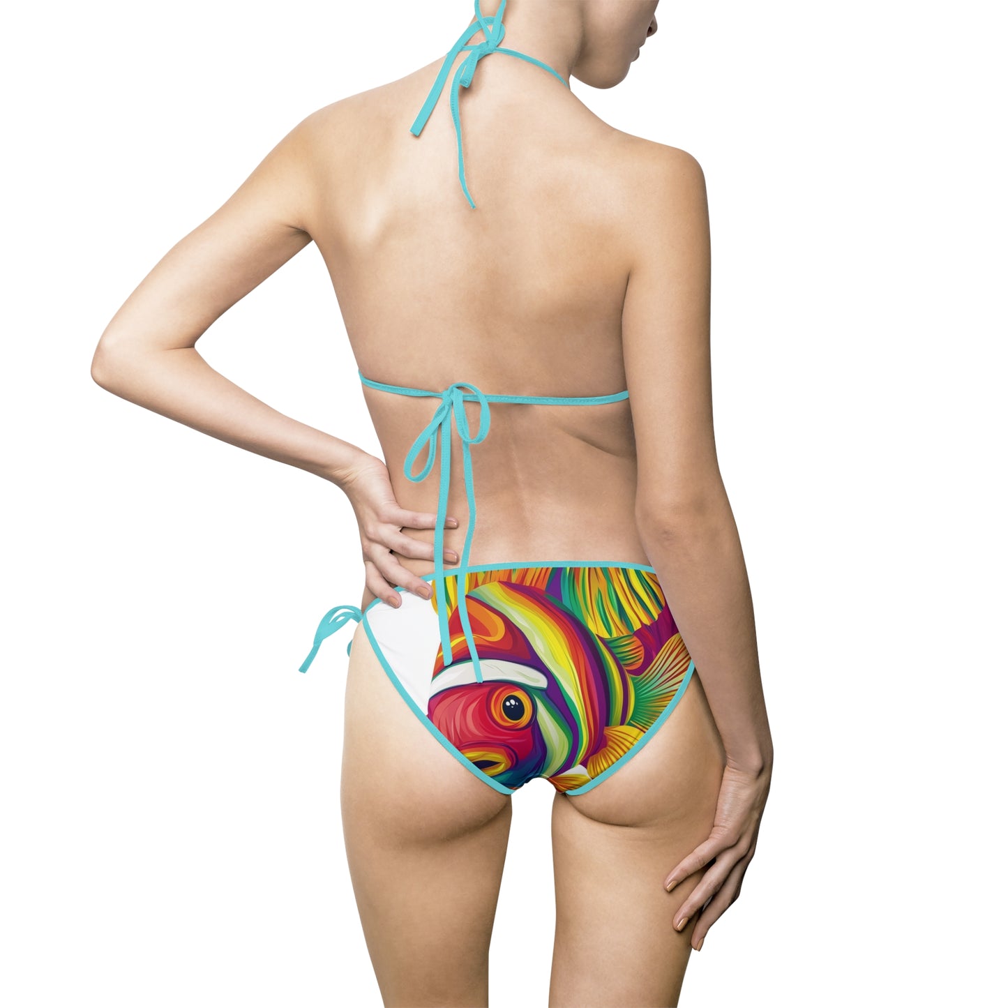 Psychedelic Fish Eye Bikini | Vibrant Art Swimsuit