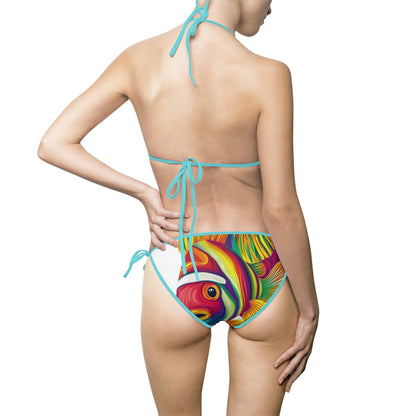 Psychedelic Fish Eye Bikini | Vibrant Art Swimsuit