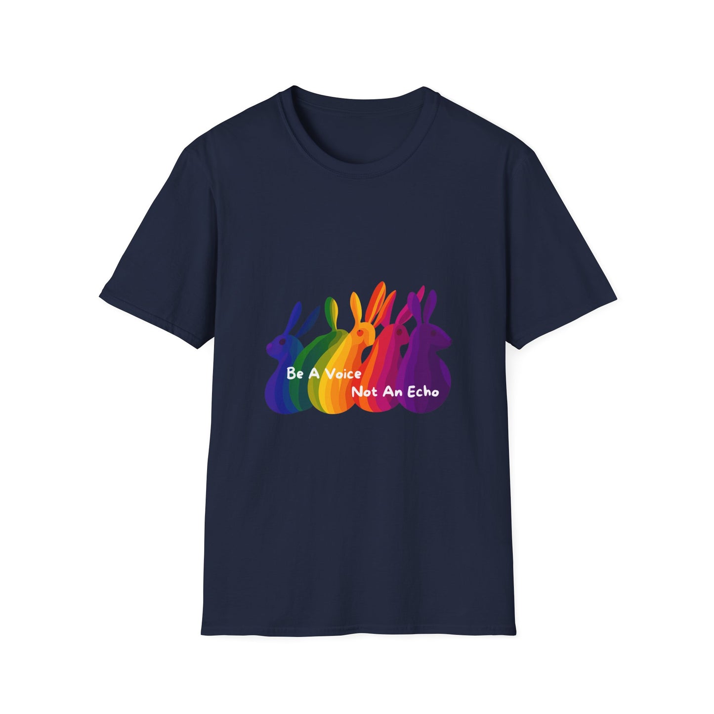 Rainbow Voice Not Echo Activism T-Shirt | Pride Resistance Tee