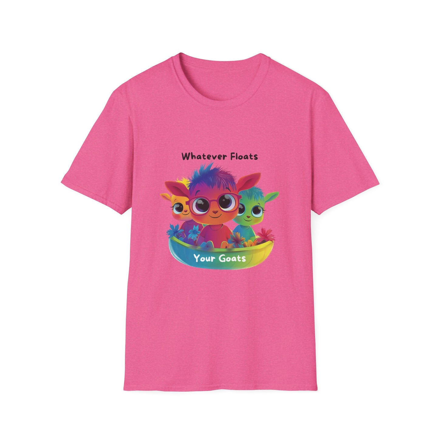 Whatever Floats Your Goats Rainbow Pride T-Shirt | Kawaii LGBTQ Tee