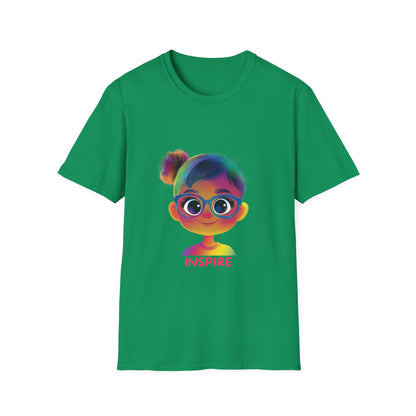 Rainbow Inspire Kids T-Shirt | Colorful Positive Message Tee