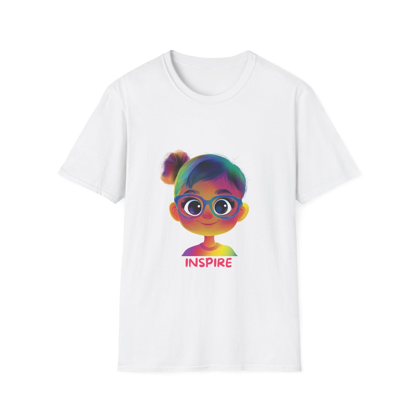 Rainbow Inspire Kids T-Shirt | Colorful Positive Message Tee