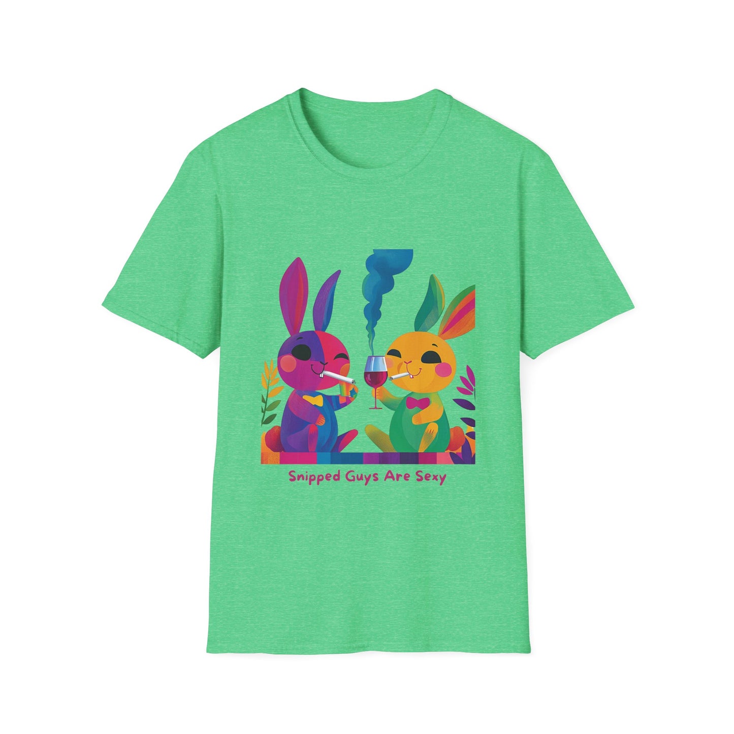 Snipped Guys Are Sexy T-Shirt | Kawaii Bunny Activism | LGBTQ+ Pride Unisex Tee