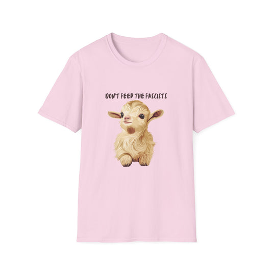 Cute Baby Goat Anti-Fascist T-Shirt | Kawaii Activism Unisex Tee