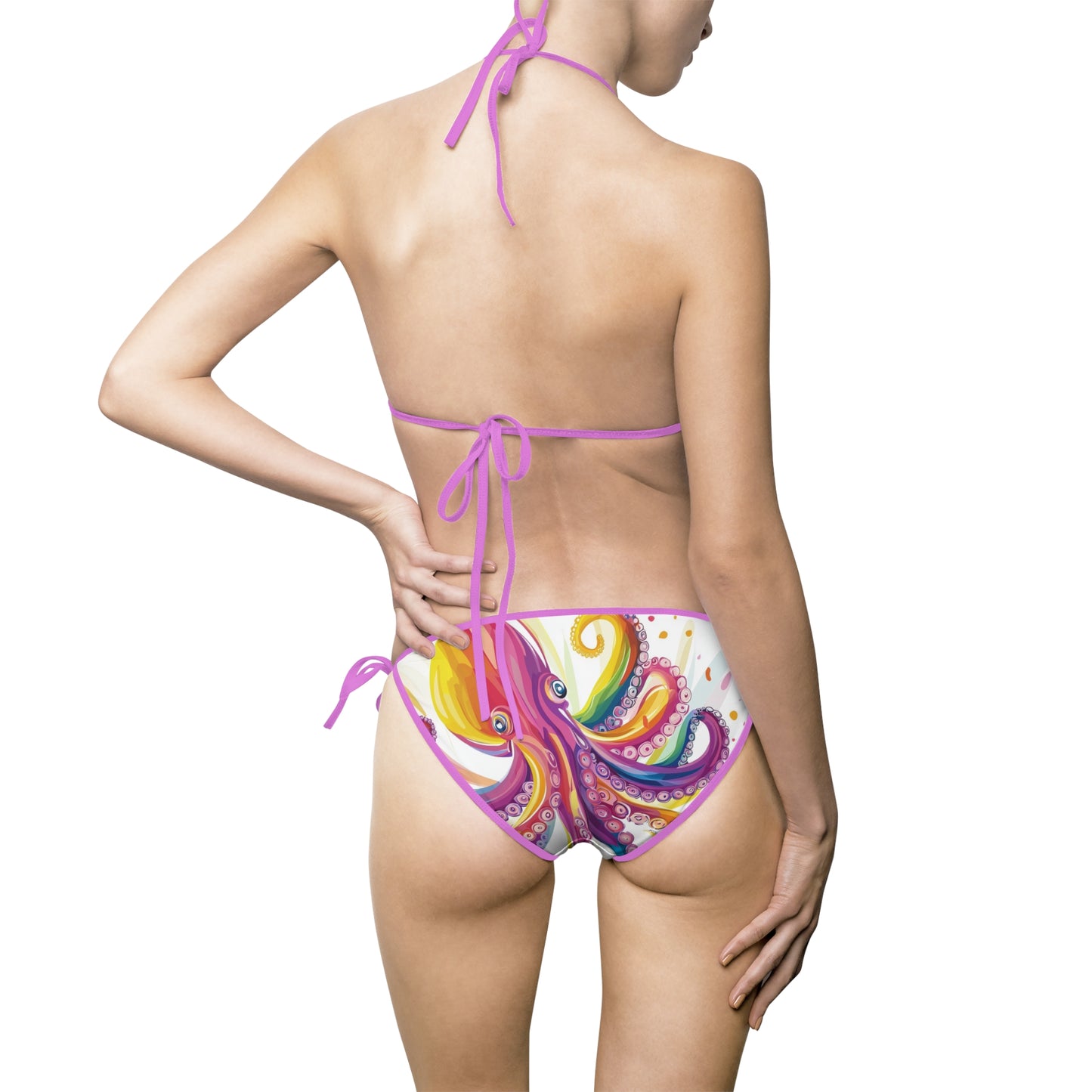 Octopus Swirl Rainbow Bikini | Pride Swimwear