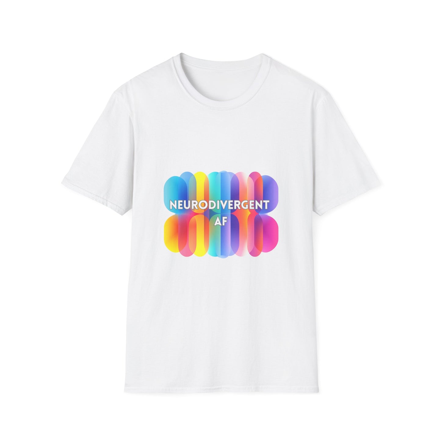 Neurodivergent AF Rainbow T-Shirt | LGBTQ+ Pride Neurodiversity Tee