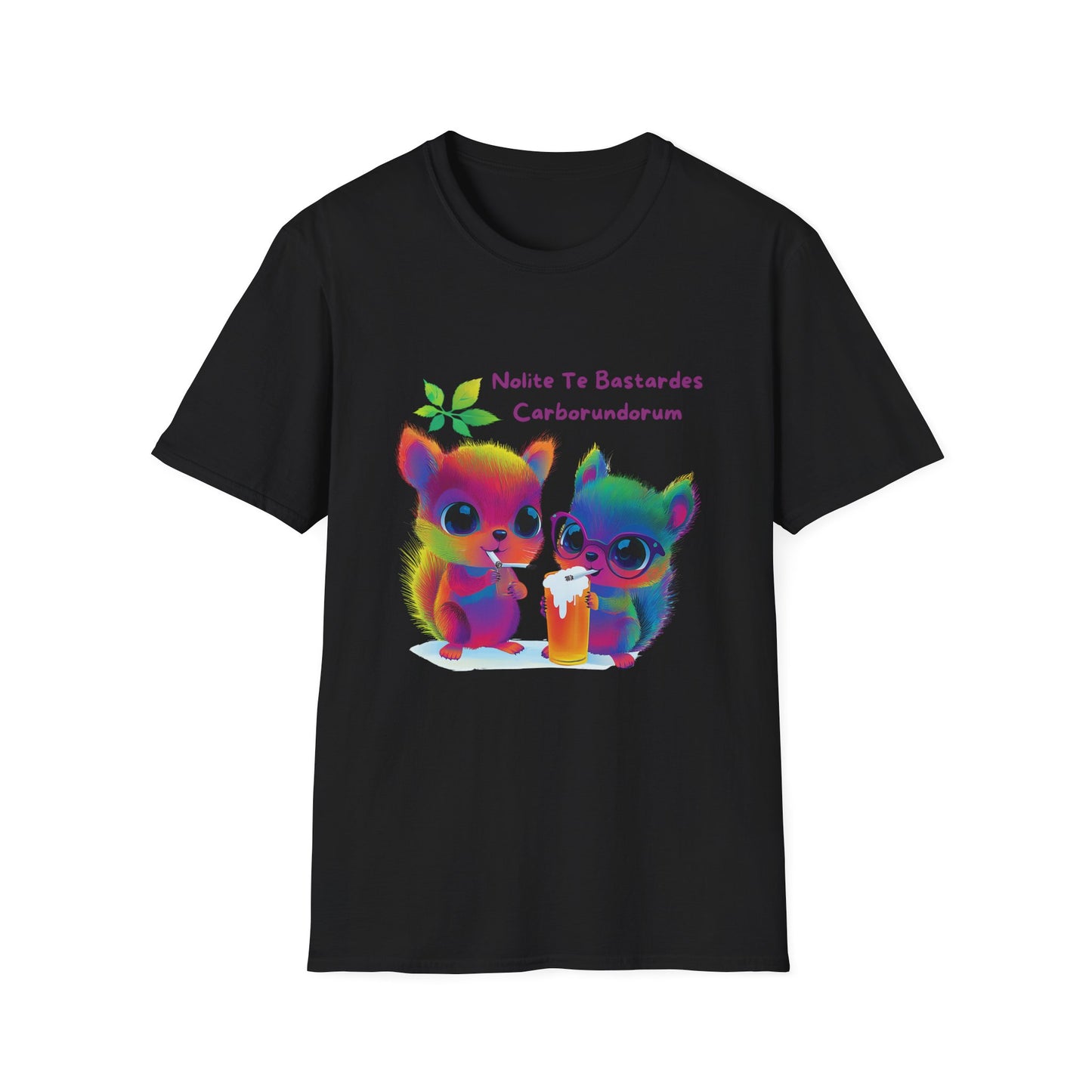 Rainbow Squirrels Anti-Fascist T-Shirt | Kawaii Protest Tee