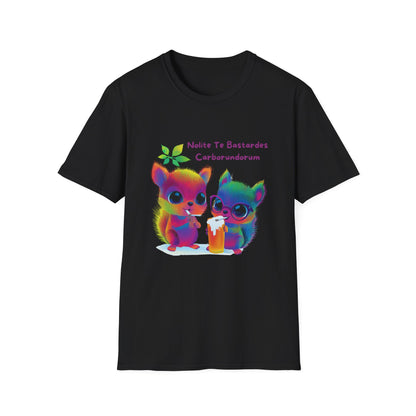 Rainbow Squirrels Anti-Fascist T-Shirt | Kawaii Protest Tee